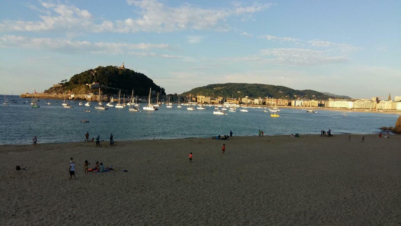 Ondarreta Beach Apartment Con Parking Free Y Aire Acondicionado 산세바스티안 외부 사진